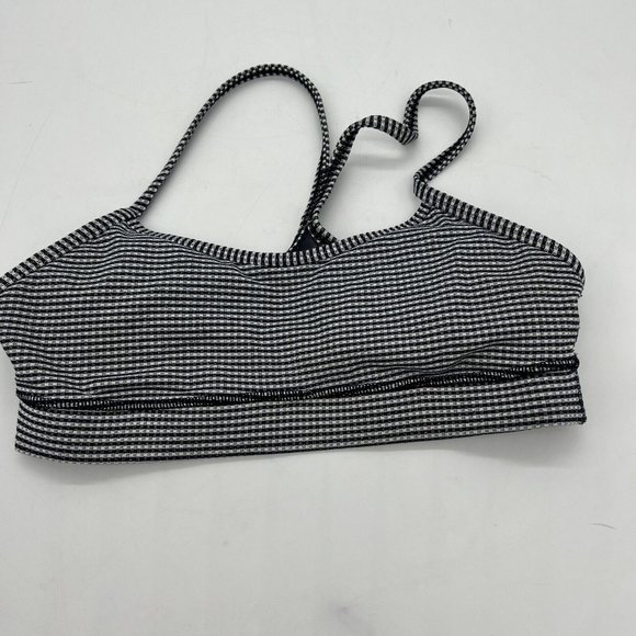 lululemon athletica Other - Lululemon Flow Y bra IV 'Inkwell' Navy Gingham, size 6